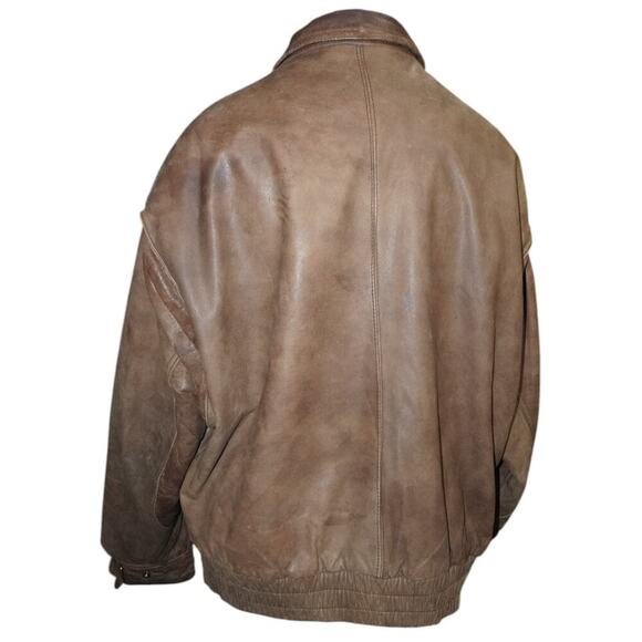Vintage Luis Alvear Exclusively For The Brass Rail Leather Bomber Men’s L - Picture 4 of 7